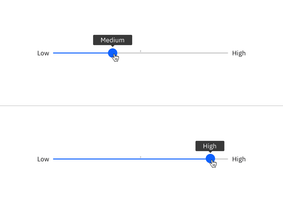 Using a tooltip to show the selected values with custom value